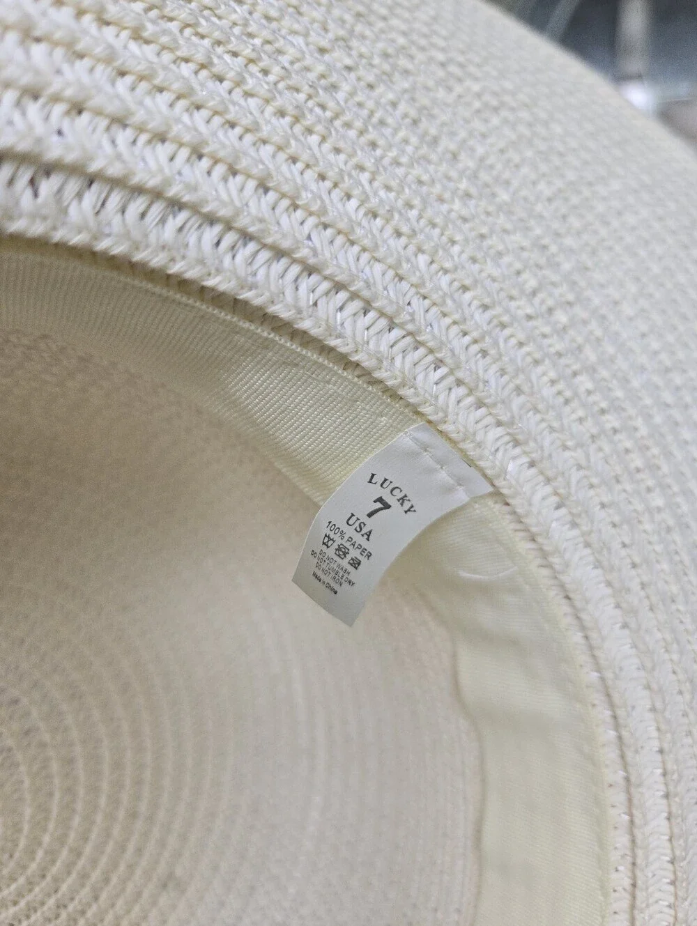 Lucky 7 USA Shell Beaded Floppy Hat
